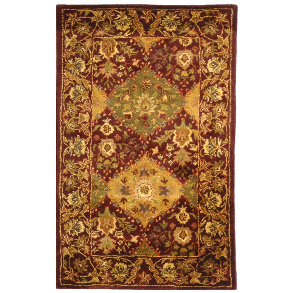nuLOOM Shyla Wine 3 ft. x 5 ft. Area RugSPVE04C305 The Home Depot