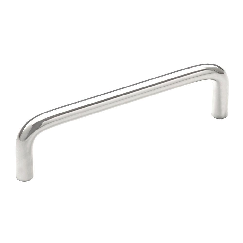 Amerock Centers Solid Brass 4 in. Polished Chrome Wire PullBP7631226