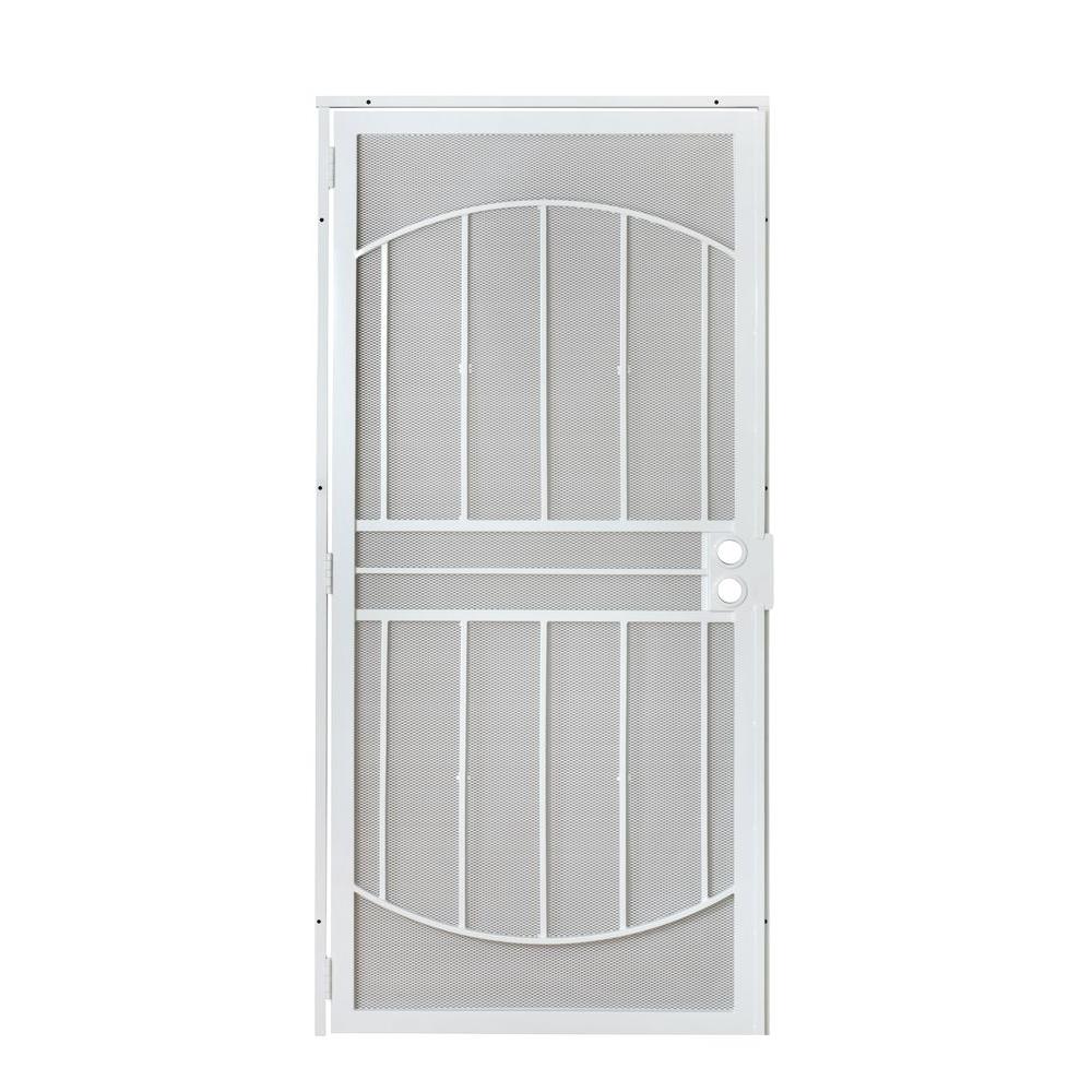 Grisham 32 in. x 80 in. 805 Series White Defender Security Door80512