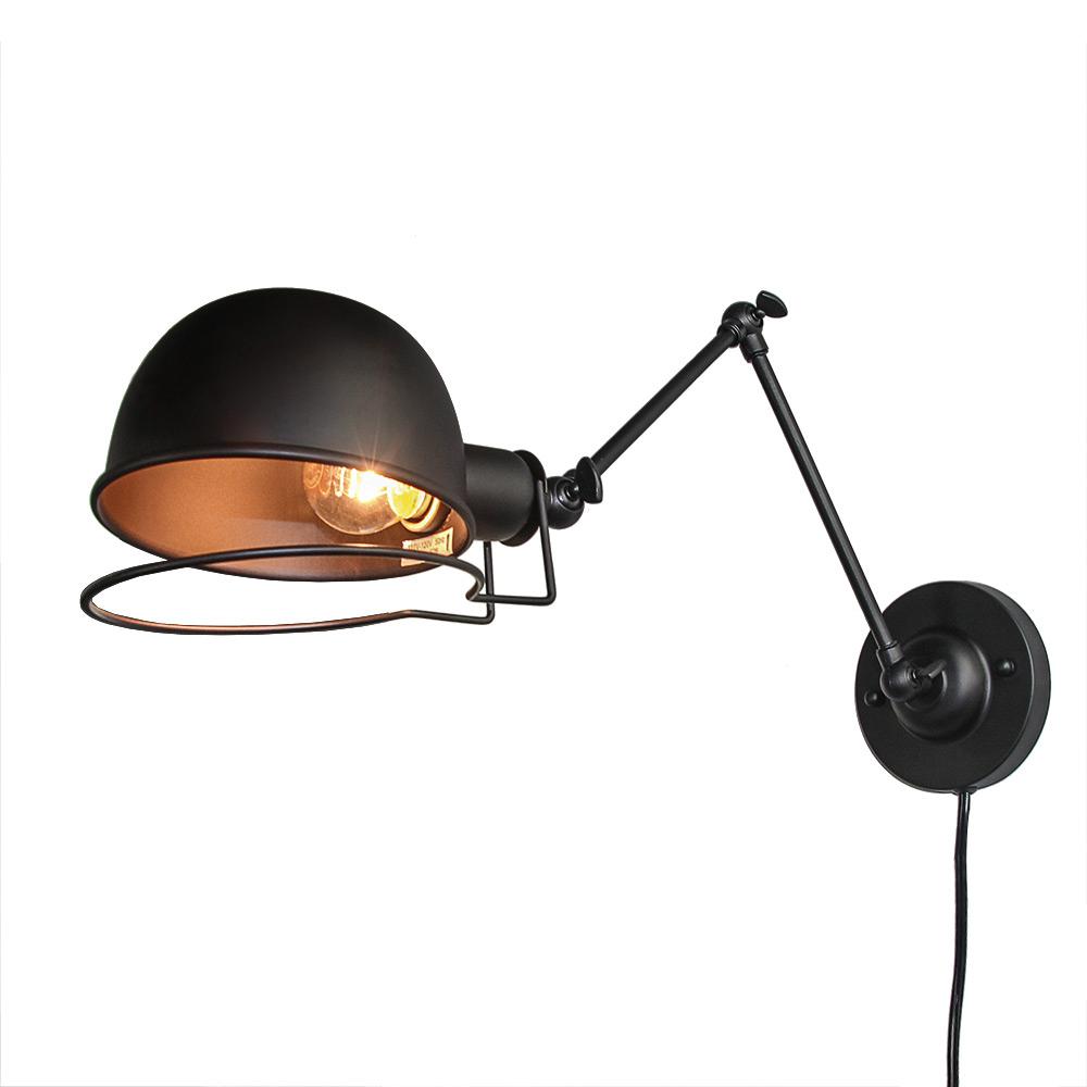 Lnc 1 Light Black Swing Arms Wall Sconce Lnc 1 Light Black Swing Arms Wall Sconce