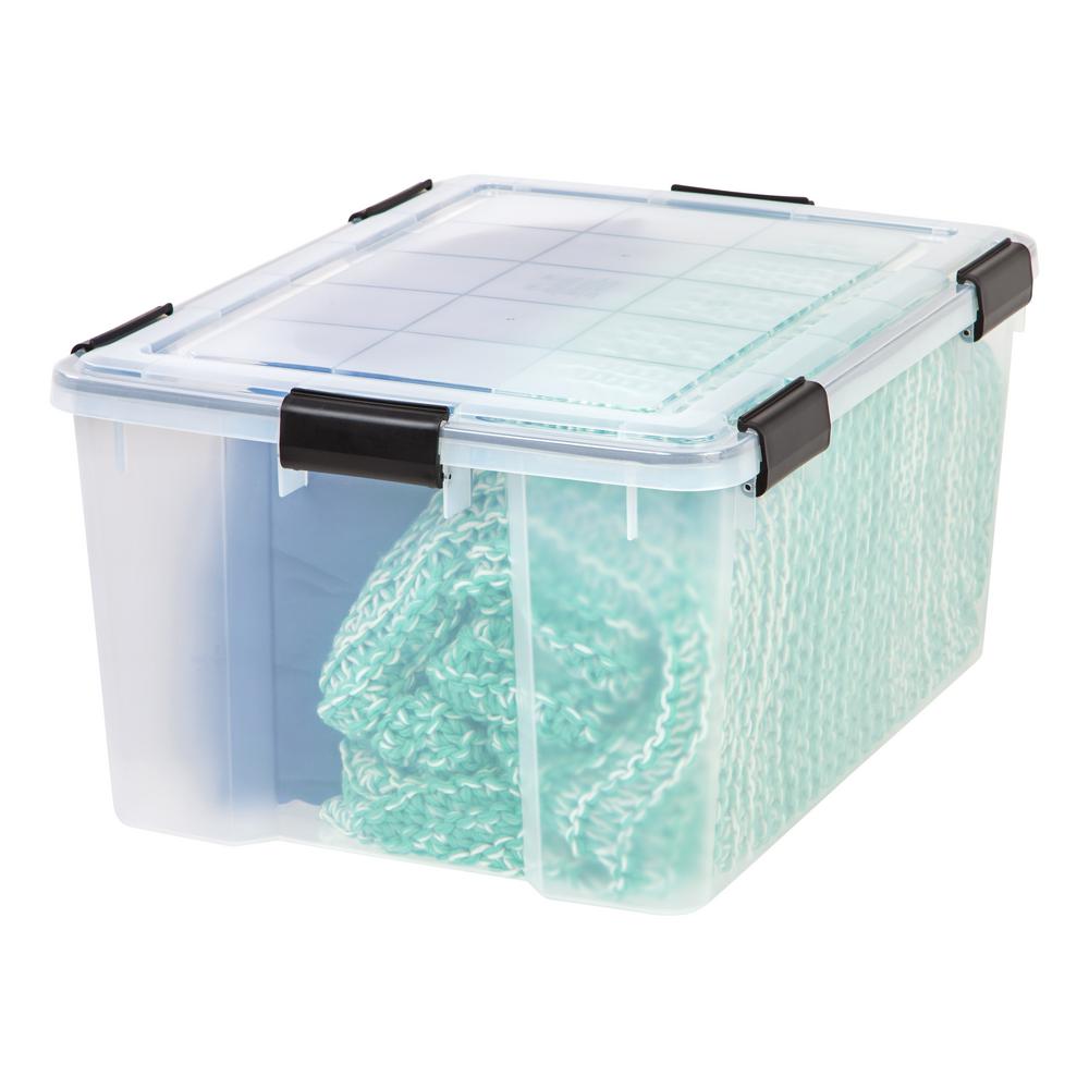 Iris 62 Qt Weather Tight Storage Box In Clear