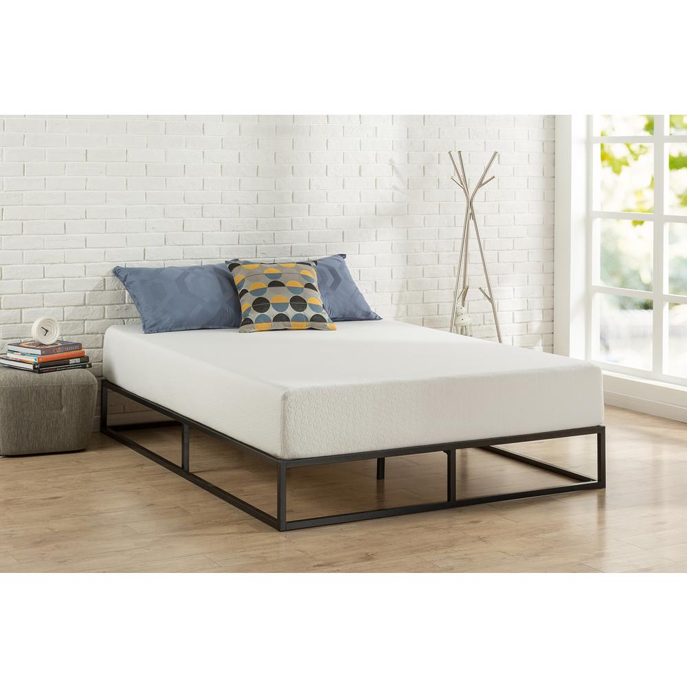 Zinus Joseph Steel Platform Bed Frame Full Hd Mbbf 10f The Home Depot Joseph Steel Platform Bed Frame Full