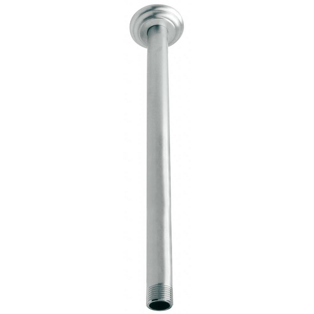 Westbrass 12 In Ceiling Mount Shower Arm And Flange In Satin Nickel