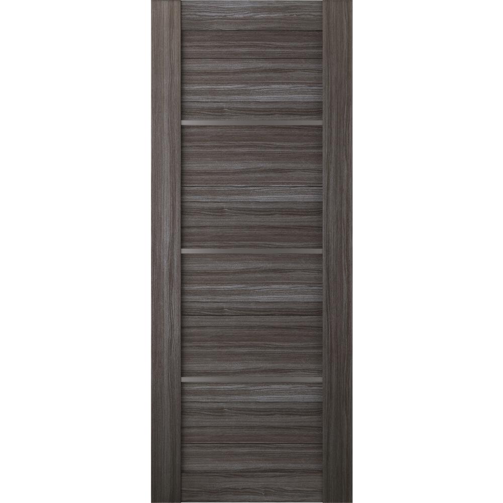 Exterior wood door slab