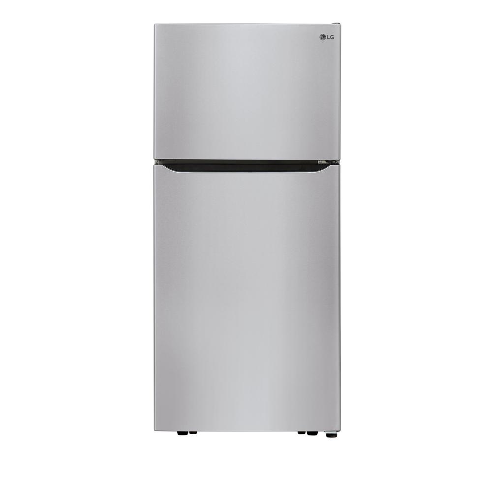 LG Electronics 30 in. 20.2 cu. ft. Top Freezer Refrigerator with LED Lighting in Stainless Steel