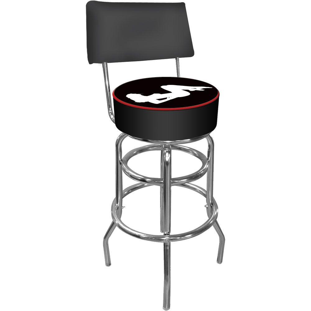Trademark Shadow S A Series 30 In Chrome Swivel Cushioned Bar Chrome Swivel Cushioned Bar Stool