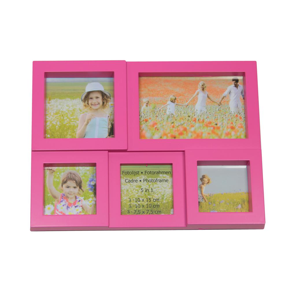 Northlight 11 5 In Pink Multi Sized Puzzled Photo Picture Frame Pink Multi Sized Puzzled Photo Picture Frame Collage Wall Decoration