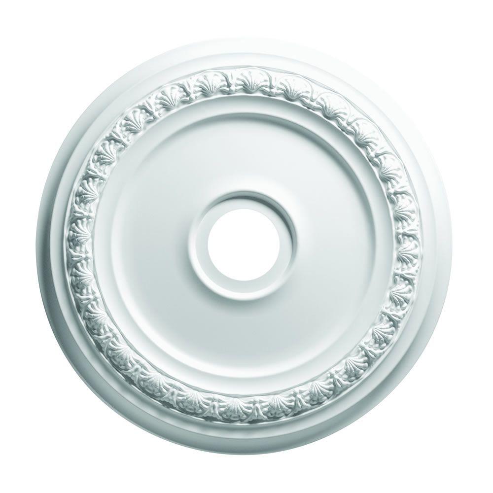 Focal Point 81026 26-Inch Lille Medallion 25 7//8-Inch by 25 7//8-Inch by 3 1//4-Inch Primed White