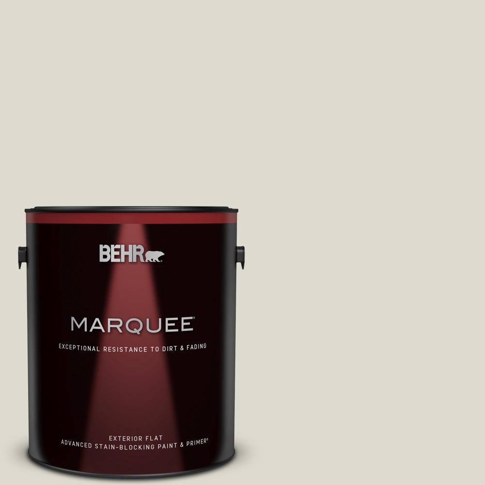 BEHR MARQUEE 1 gal. GRW11 Silver Ash Flat Exterior Paint & Primer