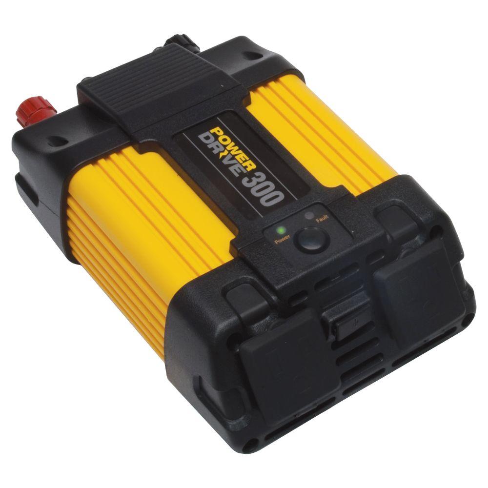 Powerdrive 300 Watt Power Inverter Yellowblack Rppd300 The Home Depot