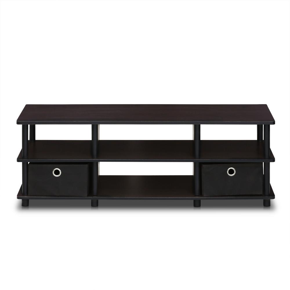Furinno Stand Entertainment Center for TVs up to .A 46 Inch - Econ Brown, Expresso