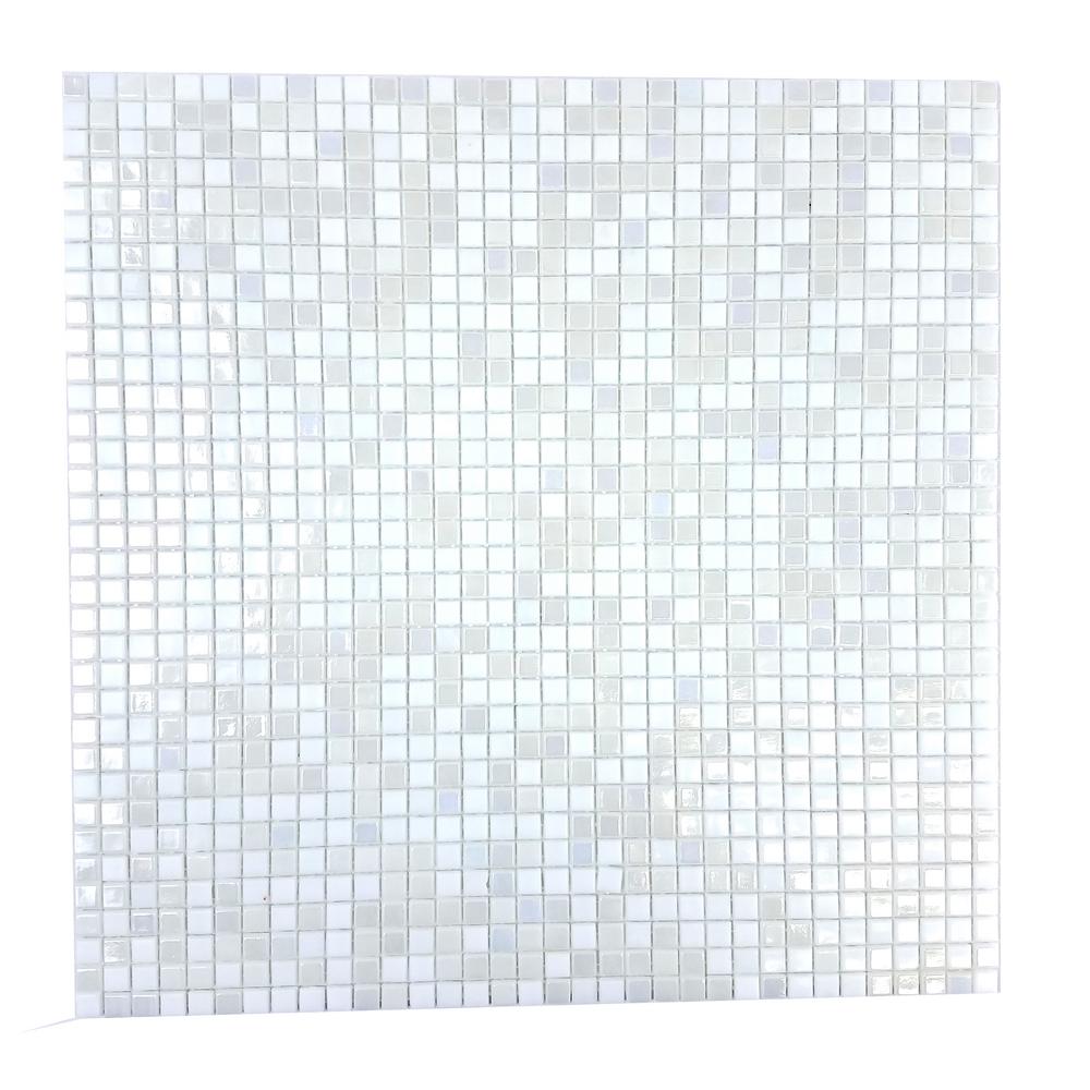 Abolos Gray Mosaic 0 25 In X Iridescent Gl Mesh Mounted Decorative Bathroom Wall And Floor Tile 98 Sq Ft Abolos Gray Mosaic 0 25 In X Iridescent Gl Mesh Mounted Decorative Bathroom Wall And Floor Tile 98 Sq Ft