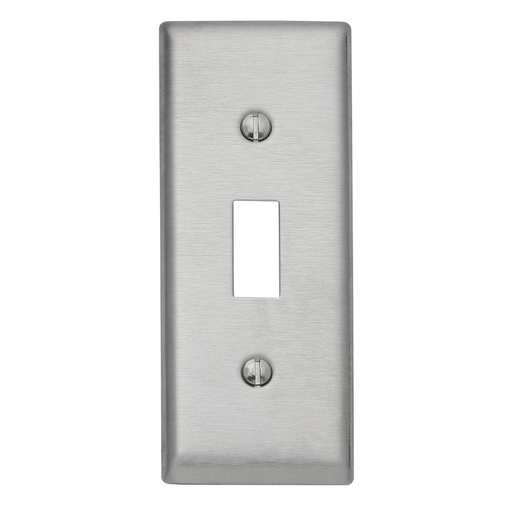 302 Series 1 Gang Narrow Toggle Wall Plate Stainless Steel 302 Series 1 Gang Narrow Toggle Wall Plate Stainless Steel