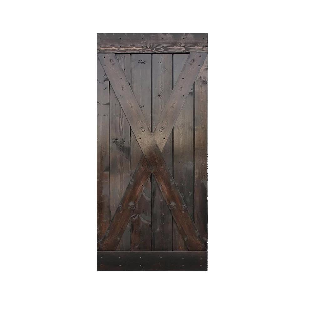 Calhome 36 In X 84 In Knotty Pine Solid Wood Interior Barn Door