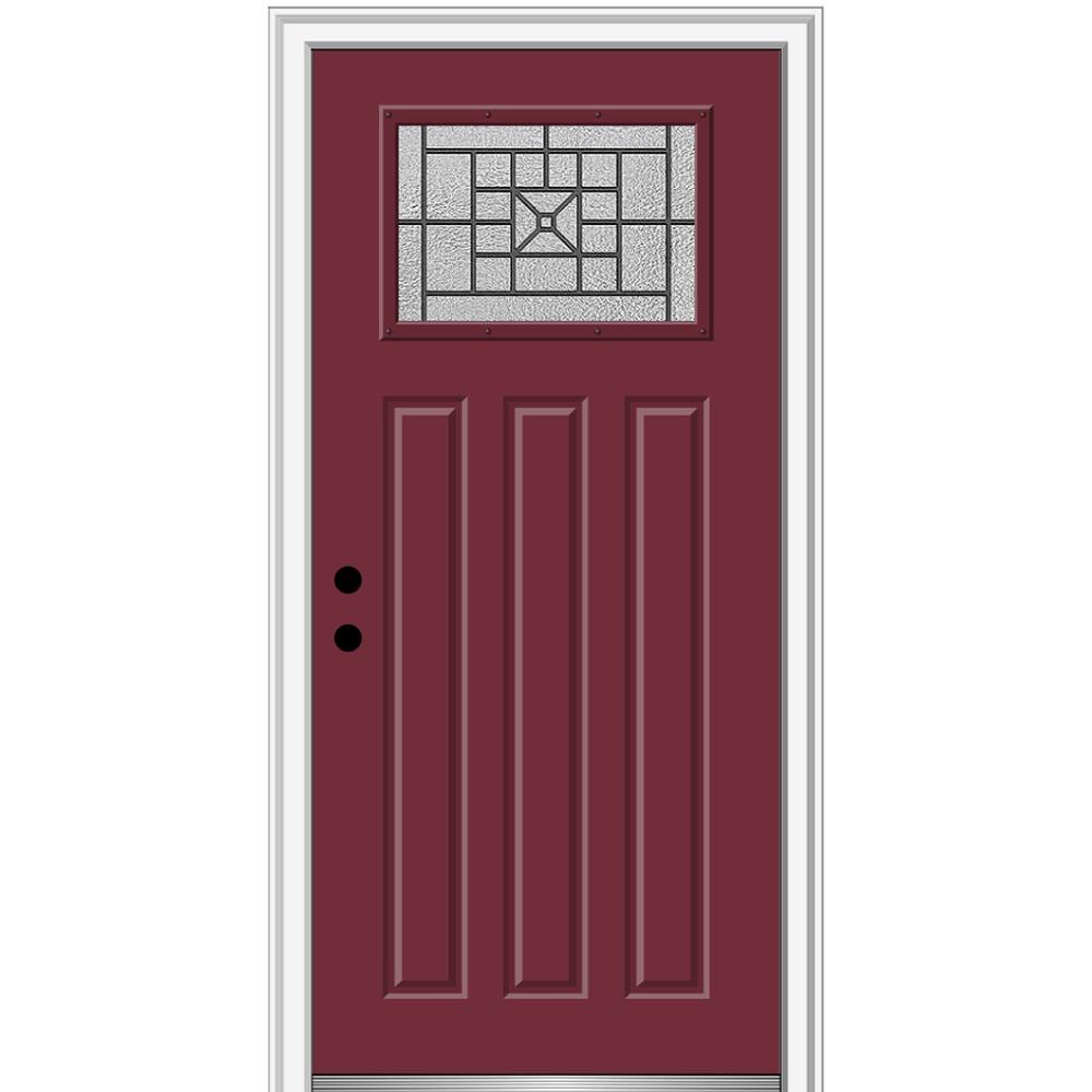 Mmi Door 36 In X 80 In Courtyard Right Hand 1 Lite Decorative
