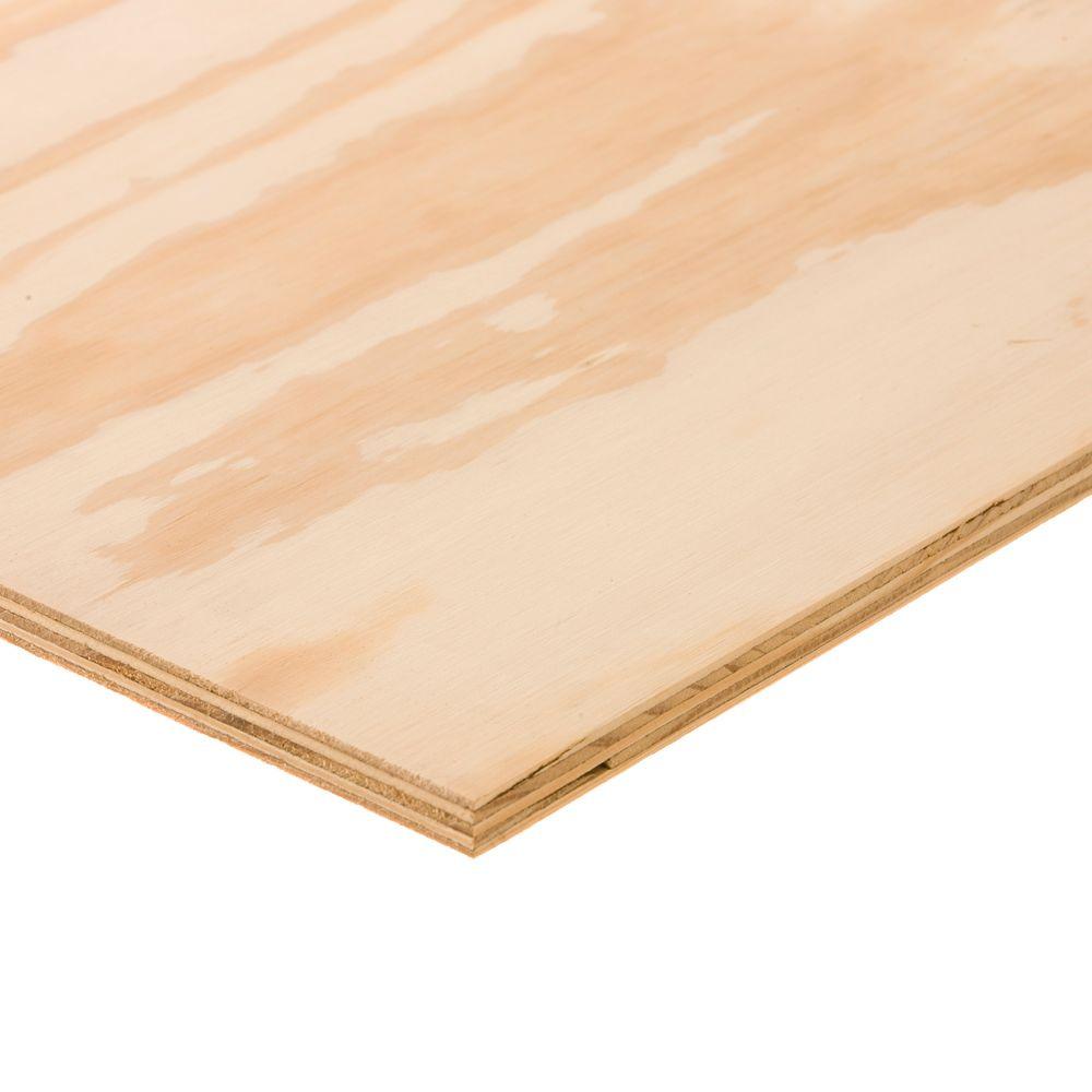 Sanded Plywood 23/32 in. x 2 ft. x 2 ft.; Actual 0.703 in. x