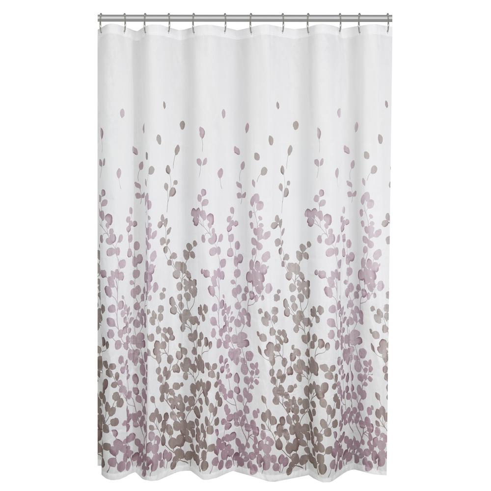 Purple And Grey Shower Curtain Flash, Pink Black And Grey Shower Curtain
