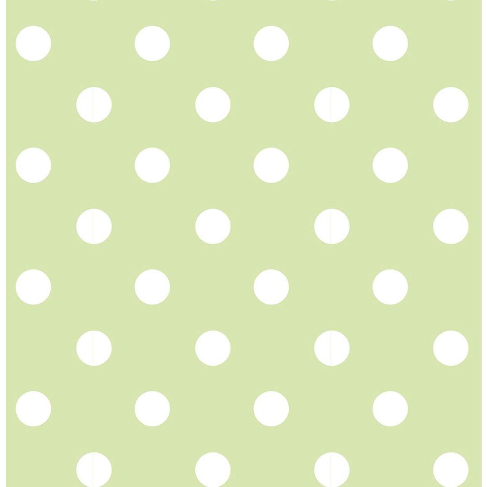 NuWallpaper Green Dottie Peel and Stick WallpaperNU1429 The Home Depot