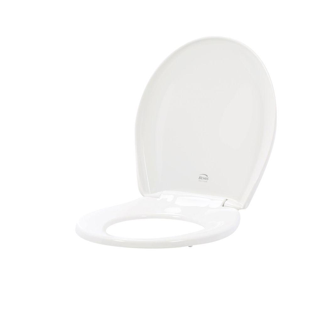 BEMIS Slow Close STATITE Round Closed Front Toilet Seat in White