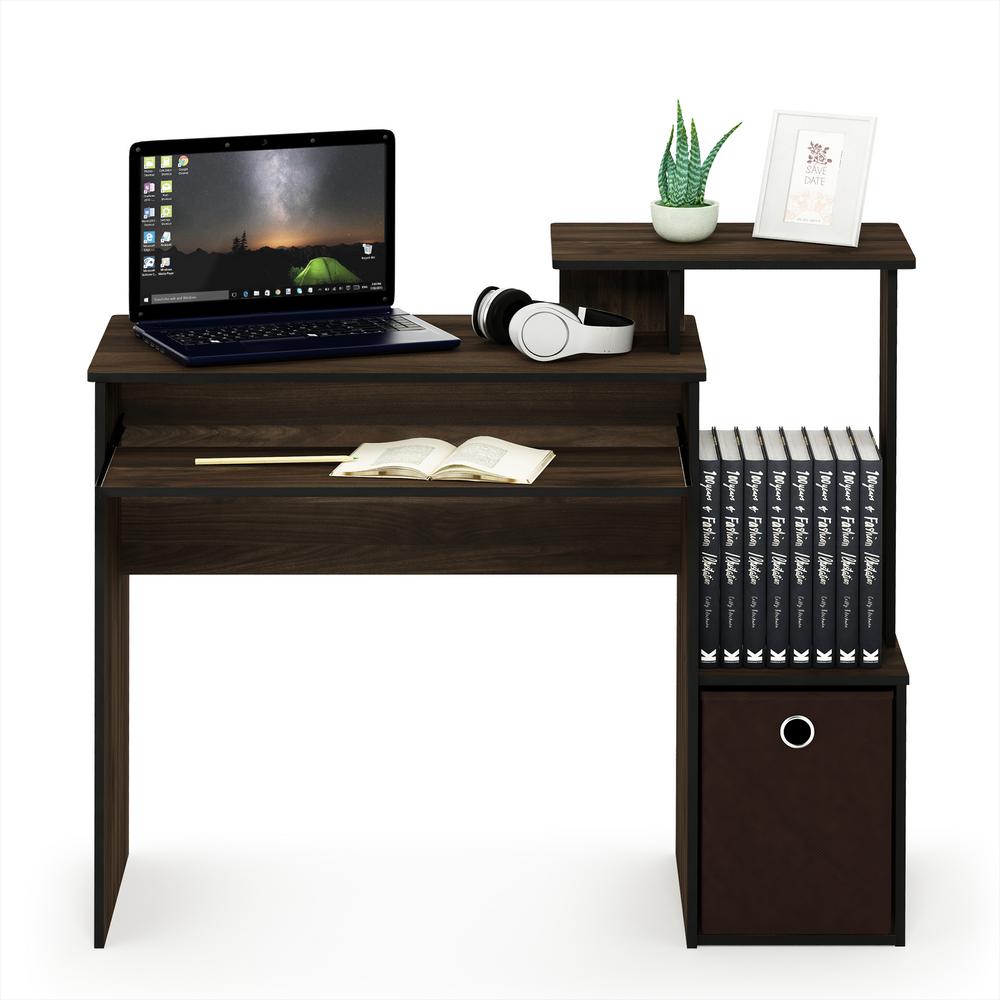 Econ Columbia Walnut Dark Brown Multipurpose Home Office Computer