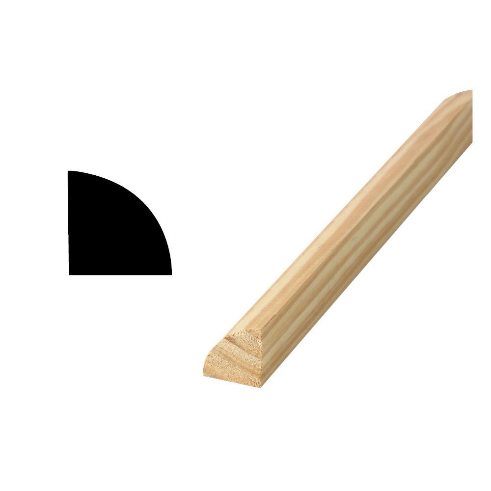 Woodgrain Millwork WM 103 11/16 in. x 11/16 in. x 96 in. Solid Pine