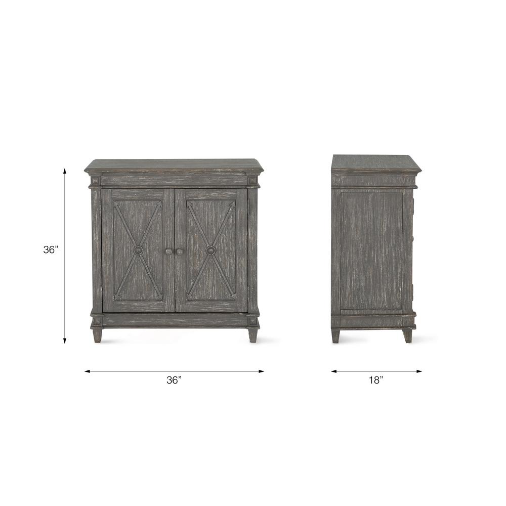 Dorel Living Sherwin Antique Gray Storage Cabinet Fh8273 The