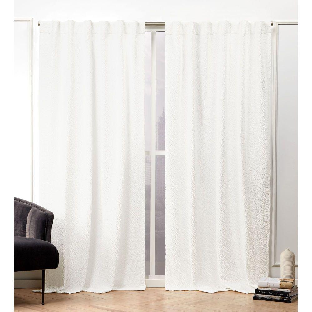 Snowflake Curtains Drapes Window Treatments The Home Depot