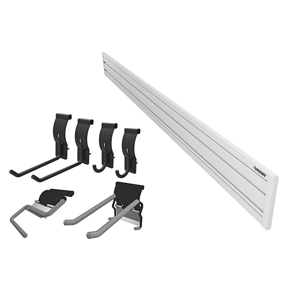 Husky Garage Slat Wall Starter Kit (8-Piece)