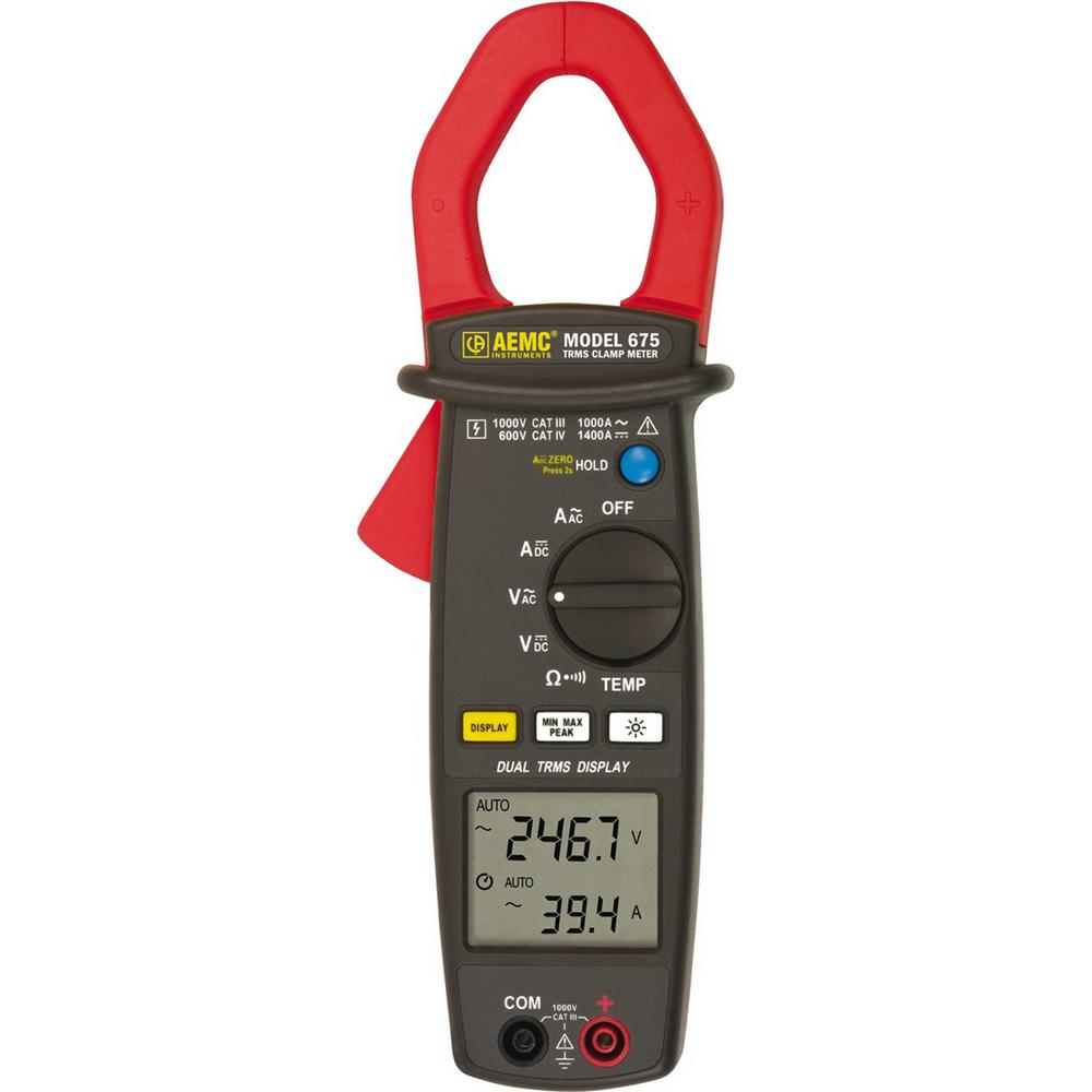 UPC 685338110180 product image for AEMC Dual Display True RMS Clamp Meter with Temperature | upcitemdb.com