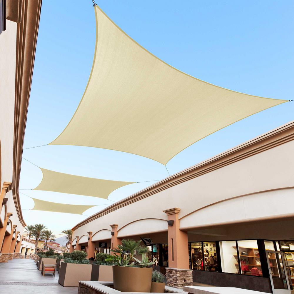 Custom Size Available Colourtree 12 X 12 Beige Sun Shade Sail Square Canopy Uv Block Uv Resistant Heavy Duty Commercial Grade Outdoor Patio Carport Umbrellas Shade Patio Lawn Garden Westmead Is Edu Ph