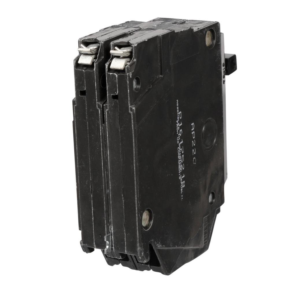 Ge Q Line 20 Amp 1 In Double Pole Circuit Breaker Thqp220 The Home Depot