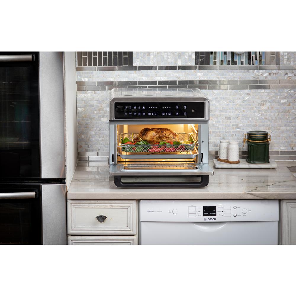 ARIA 30Qt Touchscreen Air Fryer Toaster Oven with 3 Cooking Levels