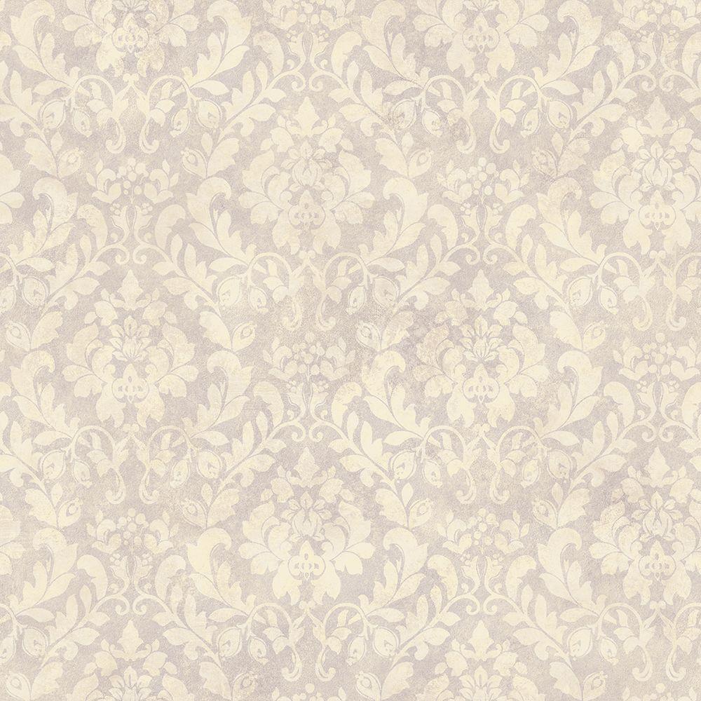 Chesapeake 56.4 sq. ft. Kiwassa Navy Antler Damask Wallpaper 311812703