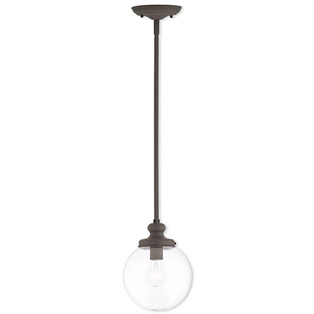 Livex Lighting Sheffield 1 Light Bronze Mini Pendant Livex Lighting Sheffield 1 Light Bronze Mini Pendant