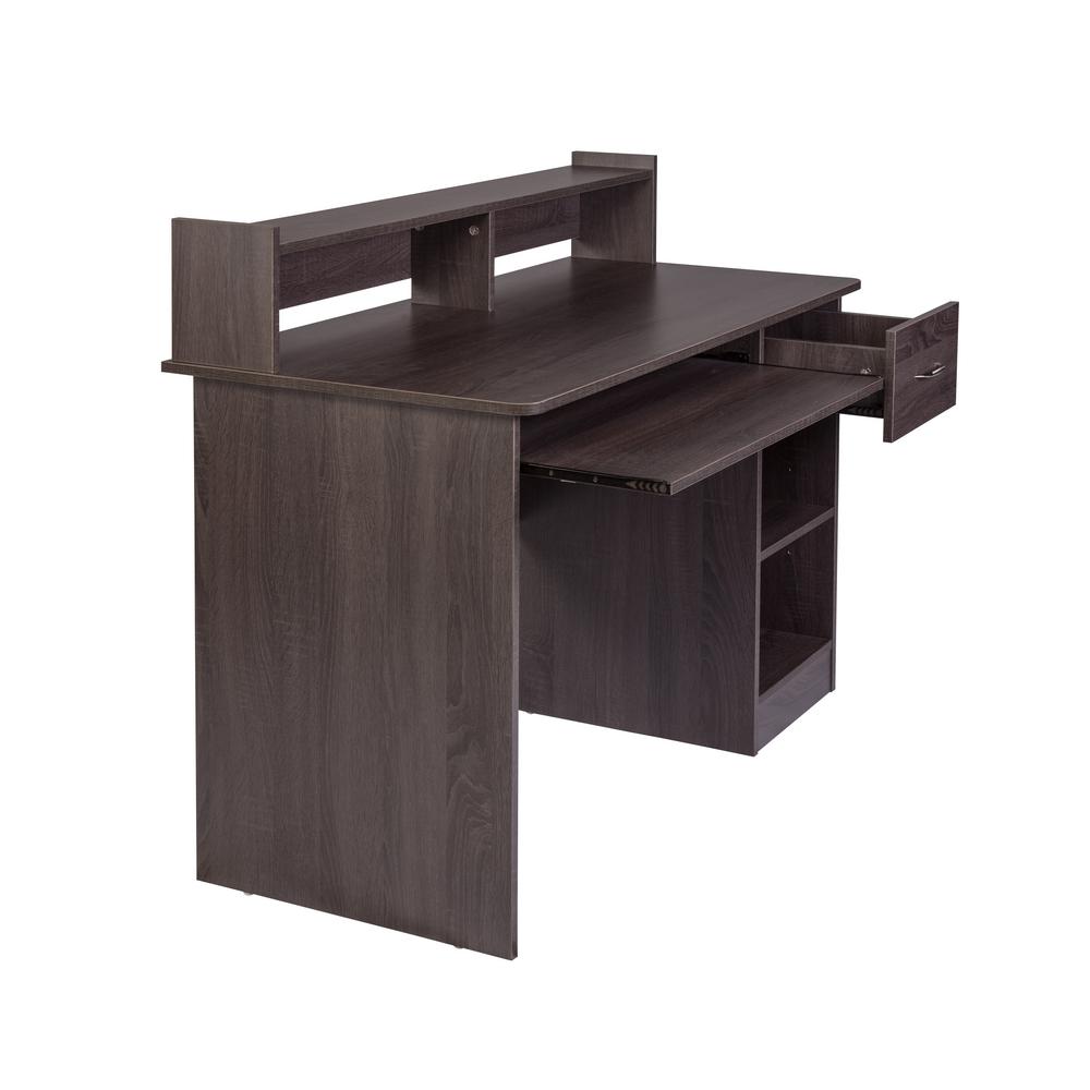 Onespace Essential Grey Oak Computer Desk With Pull Out Keyboard Onespace Essential Grey Oak Computer