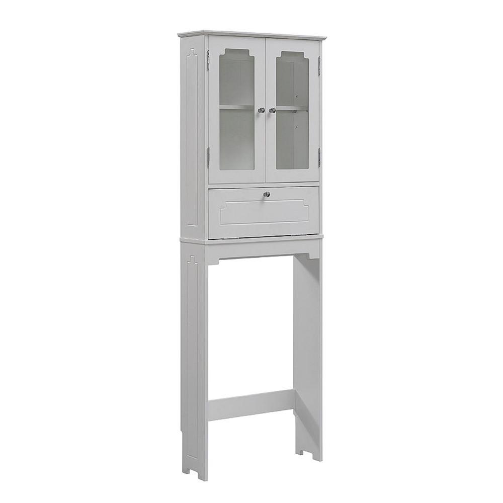 Runfine Etagere 24 inch W x 69 inch H x 8 inch D Over the Toilet Storage Cabinet... by Runfine