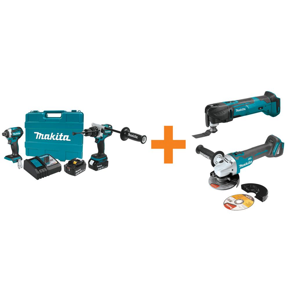 Makita 18V LXT LithiumIon BL Cordless Hammer Drill/Impact Driver Combo