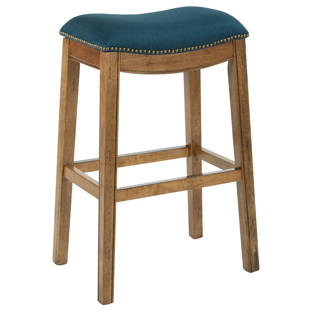 Ave Six Austin 31 25 In Klein Azure Bar Stool Sb538 K14 The Home Depot