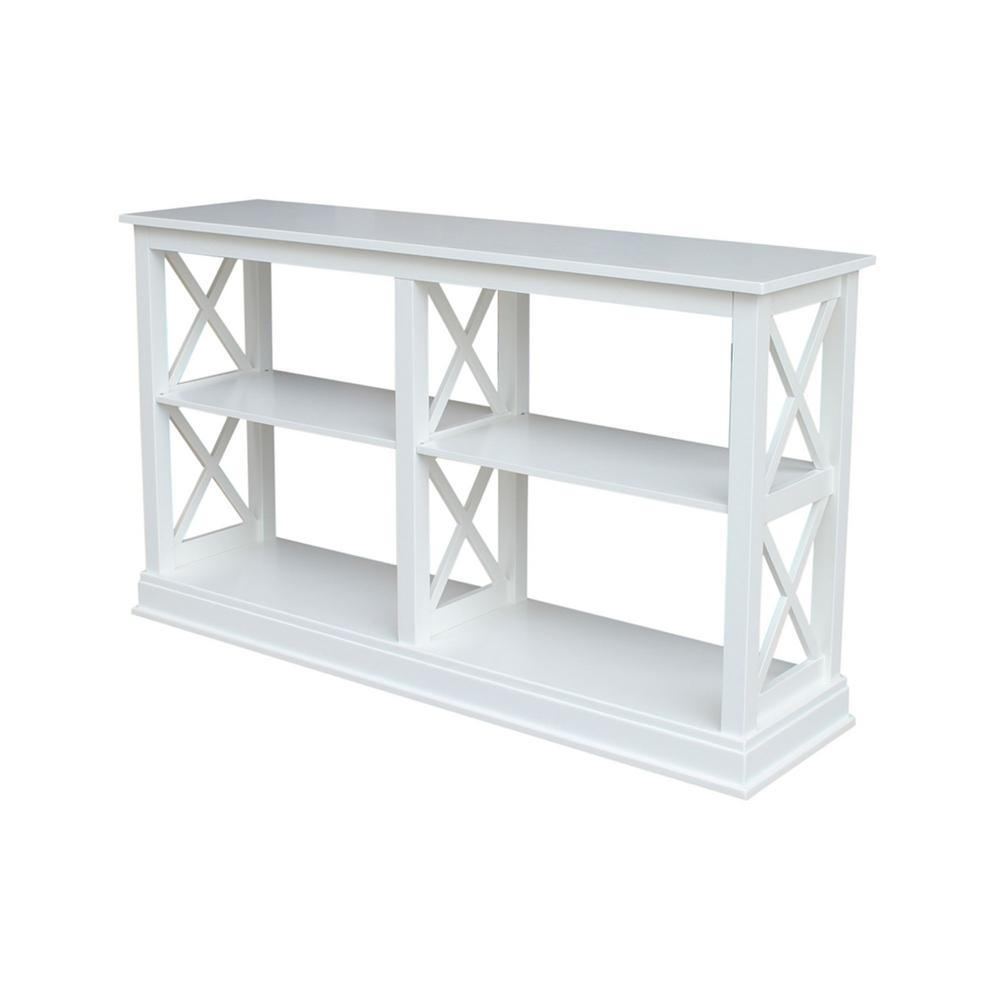 International Concepts Hampton Pure White 60 in. W Console Table-OT08 ...