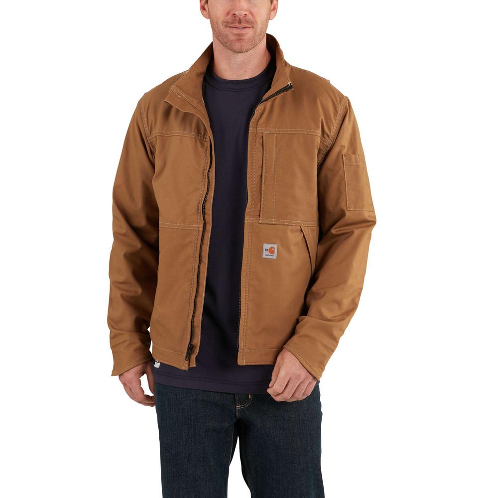 Carhartt Men's X-Large Brown FR Cotton/Nylon FR Full Swing Quick Duck ...