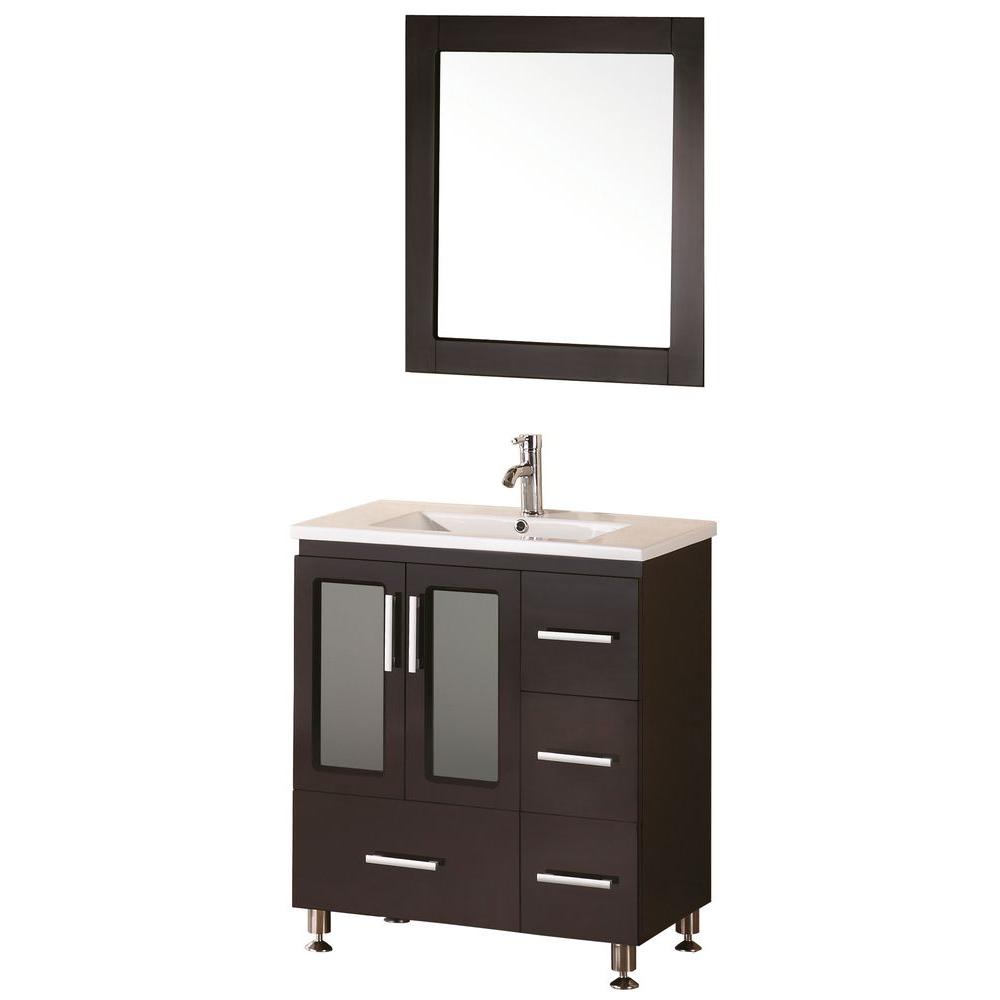 Design Element Stanton 32 In W X 18 D Vanity Espresso With Design Element Stanton 32 In W X 18 D Vanity Espresso With