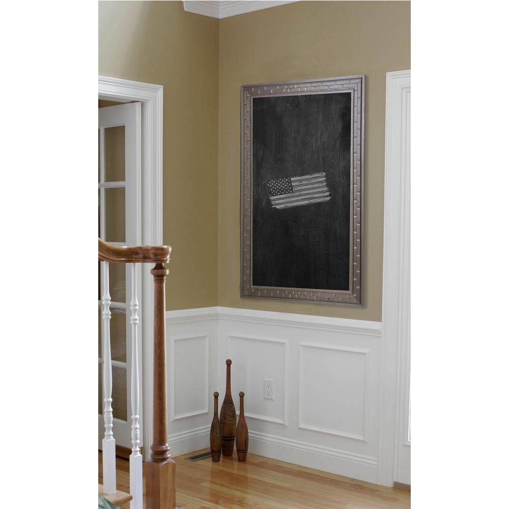 29 inch x 23 inch Espresso Bricks Blackboard/Chalkboard