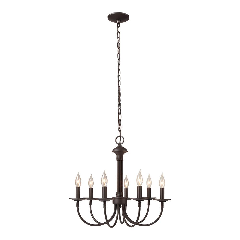 Monteaux Lighting 7 Light Oil Rubbed Bronze Chandelier Dc