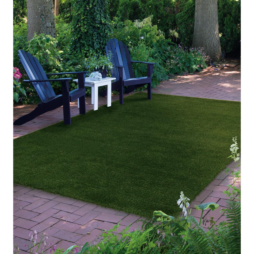 Trafficmaster Green Landscape 6 Ft X 8 Ft Artificial Grass Rug 7grntrfpj1v The Home Depot