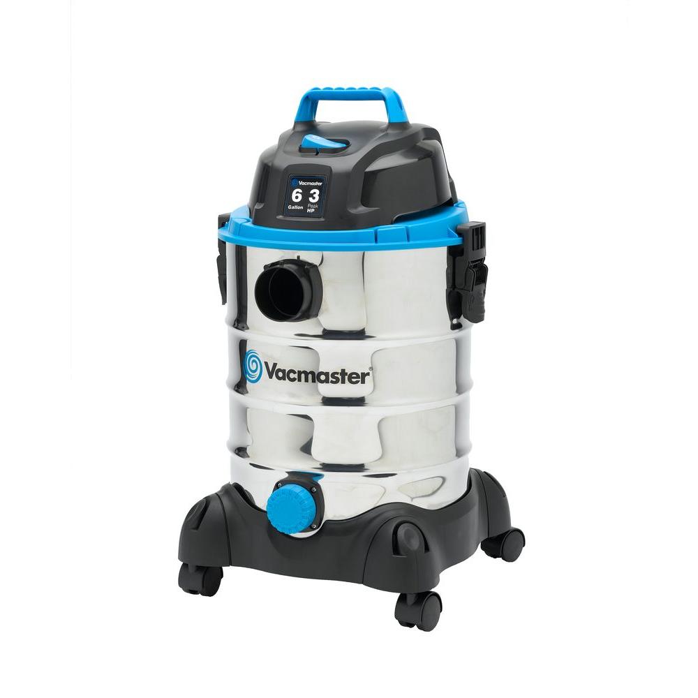 Vacmaster 6gal. Stainless Steel Wet/Dry Vac with Blower Function