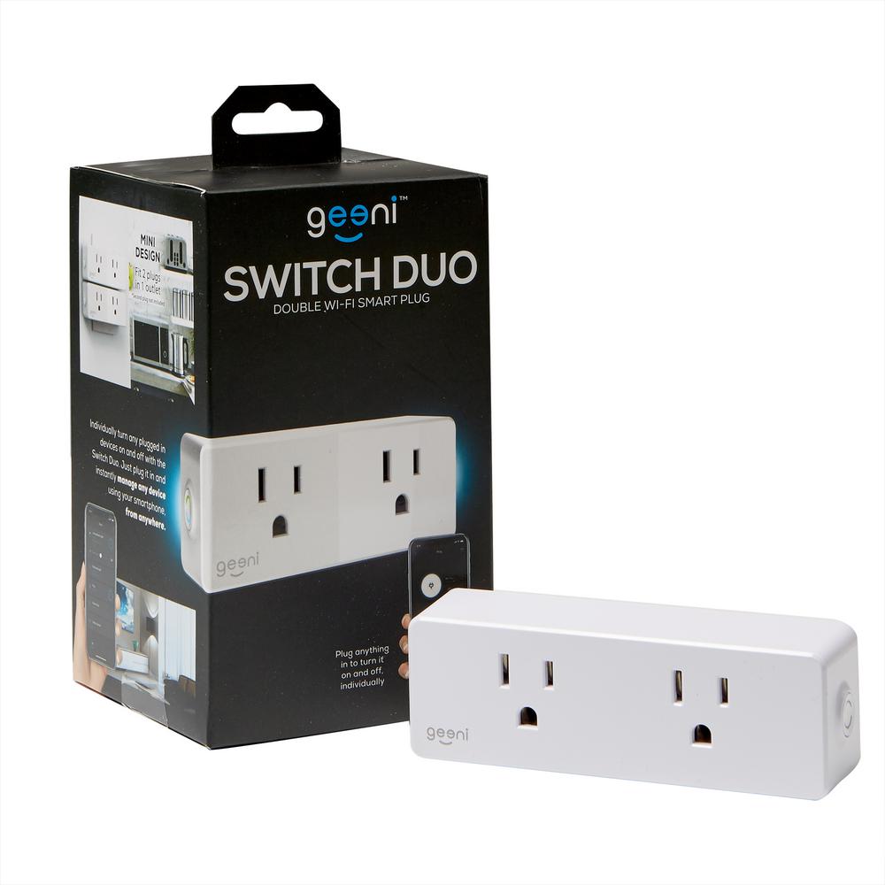 Geeni Switch Dou Double Wi-Fi Smart Plug-GN-WW110-199 ... smart plug wiring 