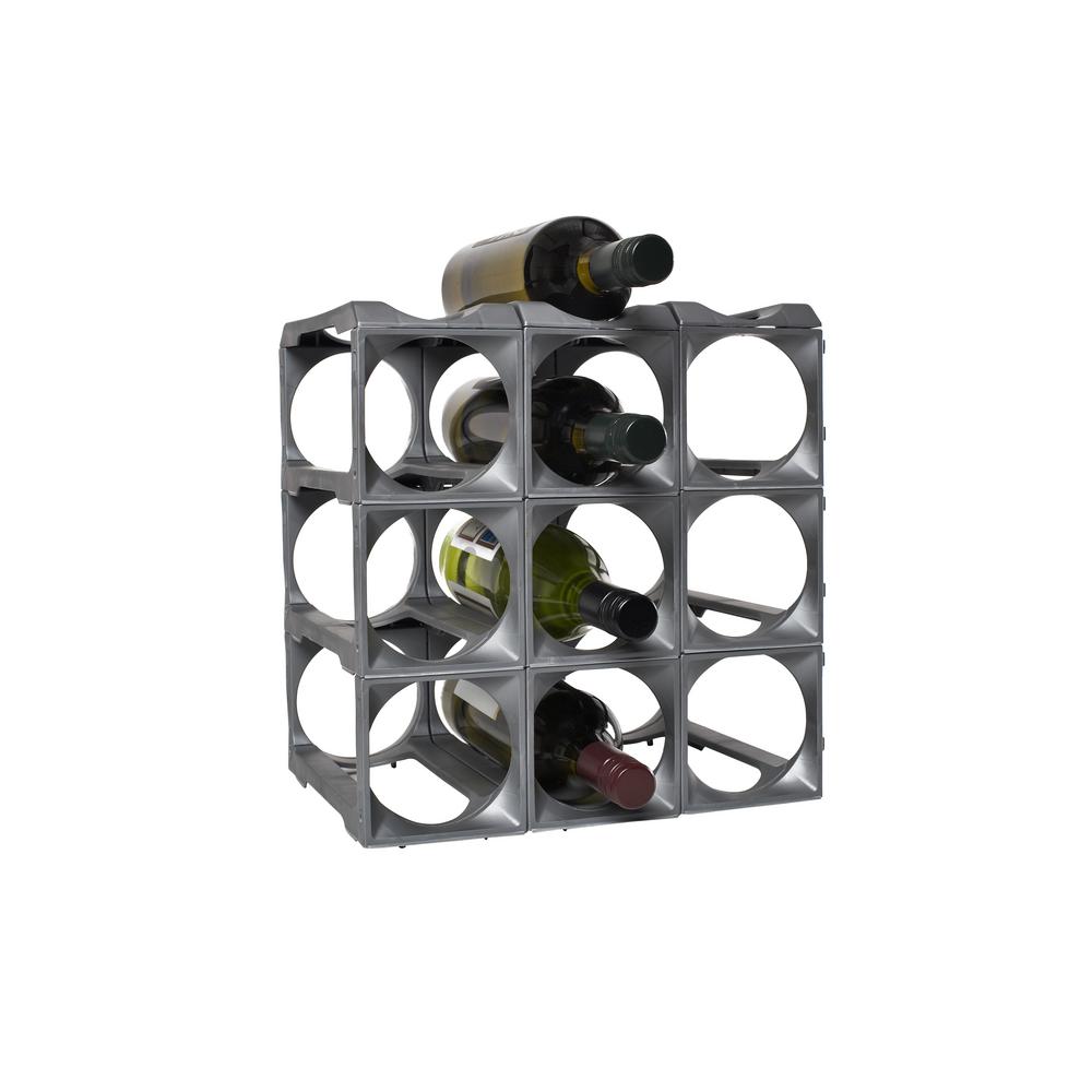 12 Bottle Stackable Modular Wine Rack Sx4012 The Home Depot