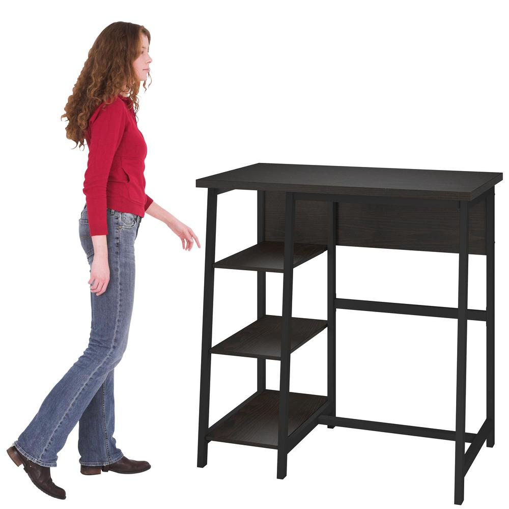 Ameriwood Home Kinsley Espresso Standing Desk Hd15838 The Home Depot