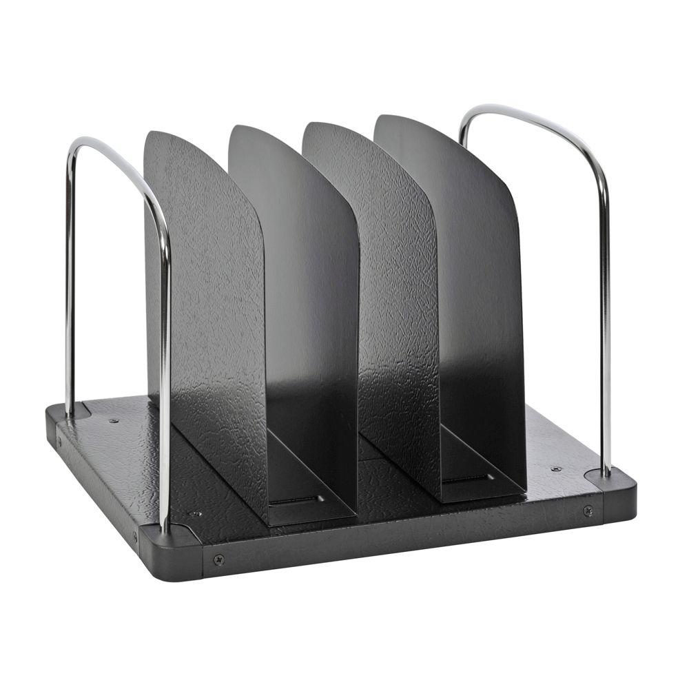 Buddy Products Trio Vertical Desktop Organizer In Charcoal 7650 42