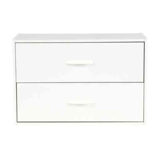 Closetmaid 24 13 In W X 15 75 In H White Stackable 2 Drawer